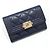 Chanel Tarjetero Boy Flap en Caviar Navy Azul - vista 3