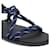 Miu Miu Sandali Riviere Code e in pelle Blu  - vista 6