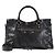 Balenciaga Le City Medium Bag con accenti Vintage Gold Nero - vista 4