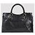 Balenciaga Le City Medium Bag con accenti Vintage Gold Nero - vista 6