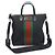 Gucci Tote in tela techno nera con striscia WEB Nero