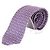 Bulgari Giraffe Pattern Purple Silk Tie