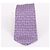 Bulgari Giraffe Pattern Purple Silk Tie - view 2
