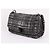 Prada Zweifarbige Tweed-Schultertasche mit Kette Braun - Ansicht 3