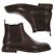 Brunello Cucinelli Waxed Calf Leather Chelsea Boots Black