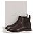 Brunello Cucinelli Waxed Calf Leather Chelsea Boots Black - view 12