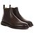 Brunello Cucinelli Waxed Calf Leather Chelsea Boots Black - view 4