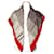 Céline Foulard in seta rosso Marrone  - vista 1