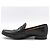 Hermès Mocassino in alligatore e coccodrillo nero con logo argento - vista 4