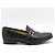 Hermès Mocassino in alligatore e coccodrillo nero con logo argento - vista 5