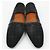 Hermès Mocassino in alligatore e coccodrillo nero con logo argento - vista 8