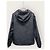 Louis Vuitton Windbreaker reversibile in nylon jacquard Damier Marrone - vista 5