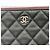 Chanel Clutch Classic Medium Black Caviar con Hardware Argentato Nero - Ansicht 9