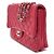 Chanel Borsa a tracolla con patta a fisarmonica in agnello Rosso - vista 2
