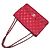 Chanel Borsa a tracolla con patta a fisarmonica in agnello Rosso - vista 4