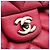 Chanel Borsa a tracolla con patta a fisarmonica in agnello Rosso - vista 8