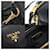 Prada Logo Vitello Phenix nero con scritte  - vista 7