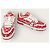 Louis Vuitton Sneakers Red Monogram Velvet Trainer Rosso - vista 4