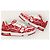 Louis Vuitton Sneakers Red Monogram Velvet Trainer Rosso - vista 5