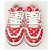 Louis Vuitton Sneakers Red Monogram Velvet Trainer Rosso - vista 6