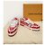Louis Vuitton Sneakers Red Monogram Velvet Trainer Rosso - vista 8