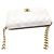Chanel Mini borsa a tracolla WOC in pelle di agnello con chiusura a scatto Bianco - vista 6