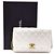 Chanel Mini borsa a tracolla WOC in pelle di agnello con chiusura a scatto Bianco - vista 9