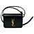 Saint Laurent Borsa a tracolla Solferino piccola con monogramma nero