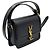 Saint Laurent Borsa a tracolla Solferino piccola con monogramma nero - vista 4