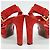 Louis Vuitton Sandalo in scamosciato Rosso - vista 3