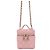 Chanel Mini borsa vanity con manico superiore in caviar rosa