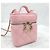 Chanel Mini borsa vanity con manico superiore in caviar rosa - vista 3