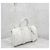 Louis Vuitton Nuovo LV Monogram Keepall Bandoulière White Taurillon Bianco - vista 4