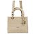 Lady Dior Medium Cannage Ricamo Beige Marrone