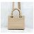 Lady Dior Medium Cannage Ricamo Beige Marrone - vista 3