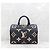 Louis Vuitton Speedy Bandoulière Bicolor Monogram Nero - vista 4