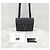 Hermès SAC DEPECHE Crossbody Bag Togo stamp Black Silver Hardware Nero - vista 9