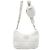 Prada Borsa a tracolla e crossbody in shearling bianco con logo triangle