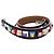 Fendi Bracciale in pelle borchiata