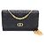 Pochette bandoulière Dior Caro Chain Noir - vue 8