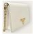 Prada Mini borsa a tracolla in Saffiano con logo in oro bianco - vista 4