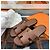 Hermès Ciabatte Izmir Gold Arancione - vista 6