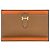 Hermès Bearn Long Wallet Goldprägung Orange