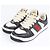 Gucci Screener Leder-Sneaker Schwarz Weiß