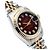 Rolex Datejust Combi Burgundy After Diamond Damenuhr Rot - Ansicht 11