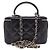 Chanel Borsa vanity in pelle di agnello con manico superiore e tracolla Nero - vista 3
