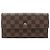 Louis Vuitton Cartera International Damier Ebene Castaño