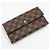 Louis Vuitton Cartera International Damier Ebene Castaño - vista 3