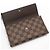 Louis Vuitton Cartera International Damier Ebene Castaño - vista 7