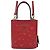 Prada Saffiano Leder Herz Panier Tasche Klein Rot